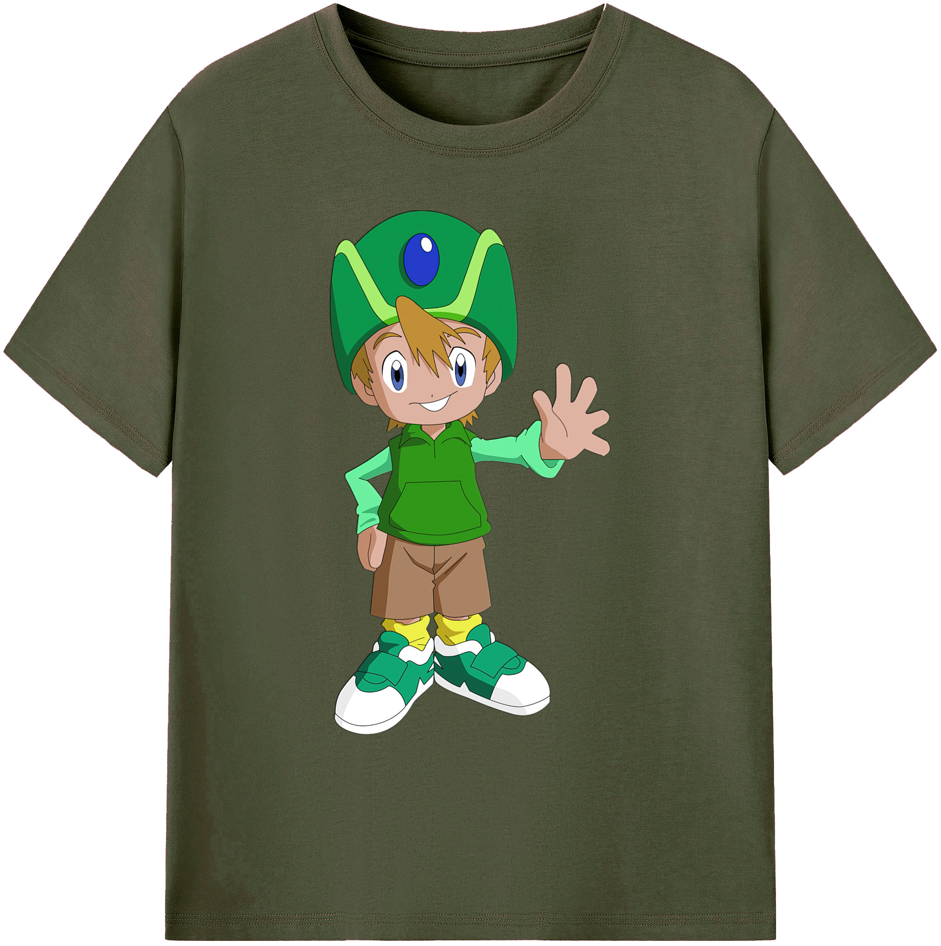 （画像用） Digimon デジタルモンスター/デジモン 綿100％ メンズ半袖Tシャツ｜肌触りやわらか＆通気性